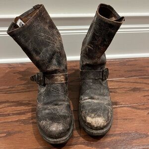 Frye Distressed Brown Leather Boots